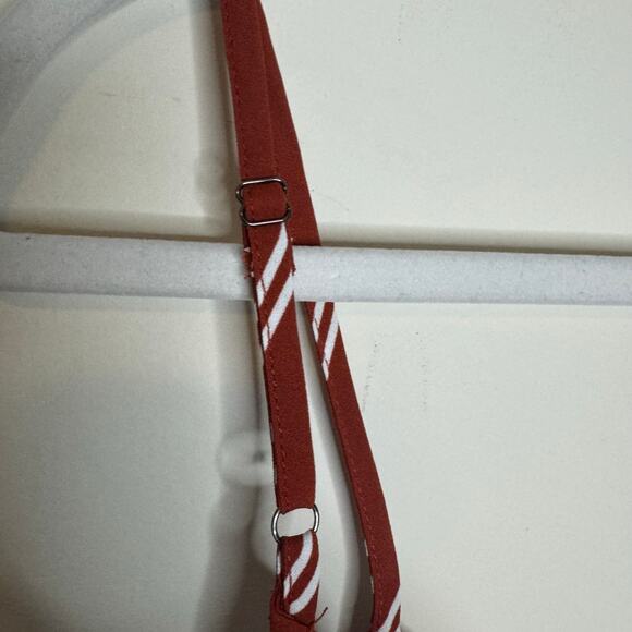 41 Hawthorn V-Neck Tank Top XL NWT Red White Stripe Sleeveless Adjustable Straps - Picture 6 of 8